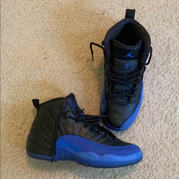 blue and black retro 12s